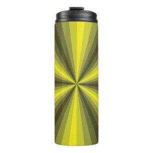 Termo Ilusión óptica Tumbler térmico amarillo
