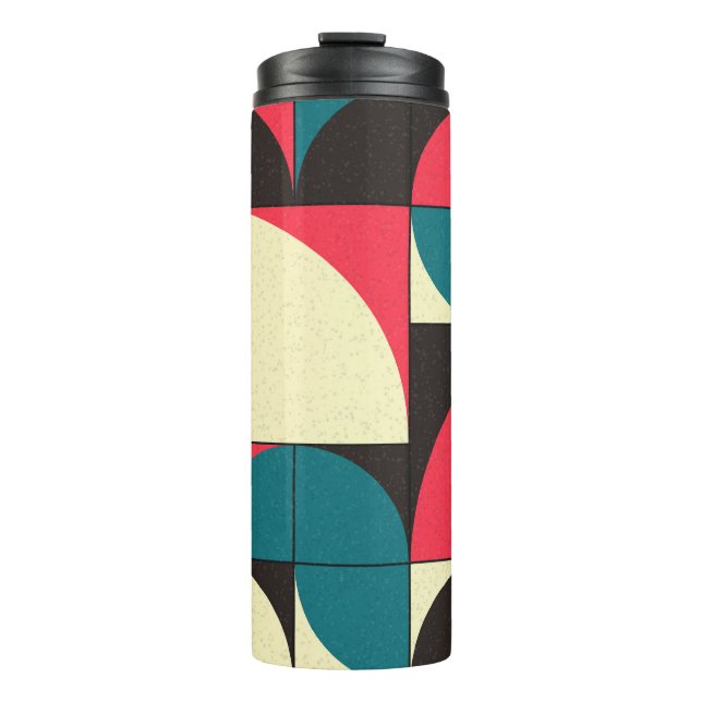 Termo Ilustración abstracta geométrica de arte computaci (Anverso)