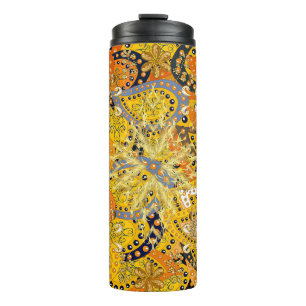 Termo Ilustracion amarillo, naranja y marrón. I