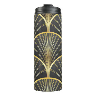 Termo Ilustracion Art Deco de textura geométrica