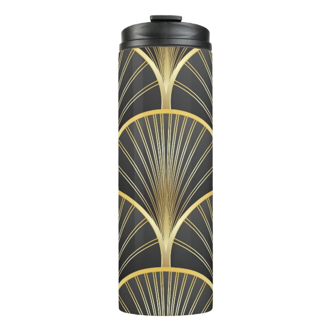 Termo Ilustracion Art Deco de textura geométrica (Anverso)
