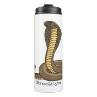 Ilustracion de cobra marrón