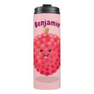 Termo Ilustración de dibujos animados de lichi rosa lind
