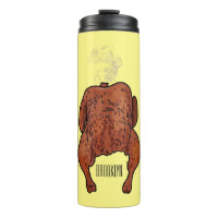 Ilustración de dibujos animados de pollo asado