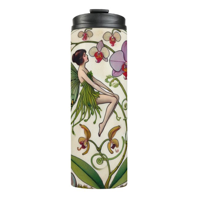 Termo Ilustracion de flores de hadas de orquídeas (Anverso)