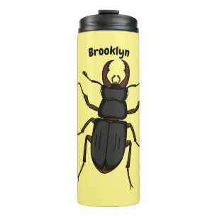 Termo Ilustración de insecto escarabajo ciervo