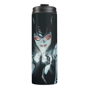 Termo Ilustración de la portada de Batman Catwoman Caras