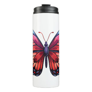 Termo ilustracion de mariposa personalizado