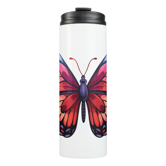 Termo ilustracion de mariposa personalizado (Anverso)