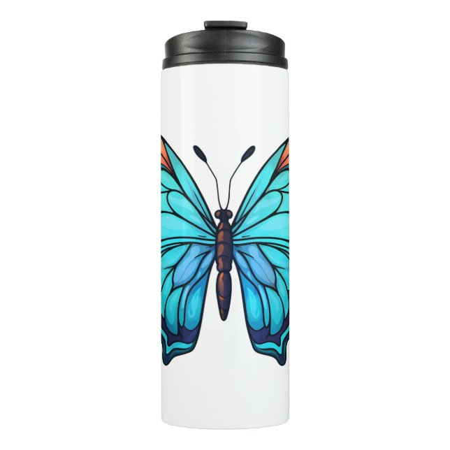 Termo ilustracion de mariposa personalizado (Anverso)
