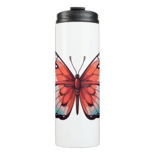 Termo ilustracion de mariposa personalizado