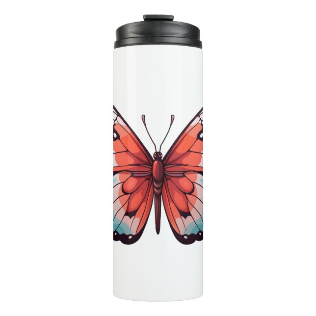 Termo ilustracion de mariposa personalizado (Anverso)