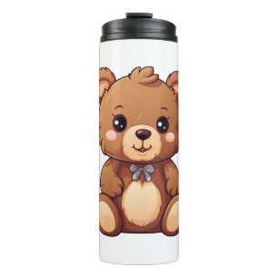 Termo ilustracion de oso personalizado