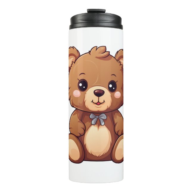 Termo ilustracion de oso personalizado (Anverso)