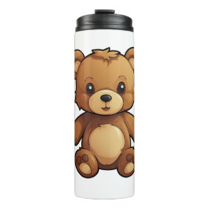 Termo ilustracion de oso personalizado