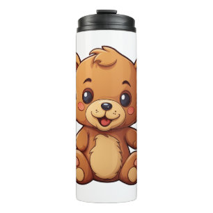 Termo ilustracion de oso personalizado