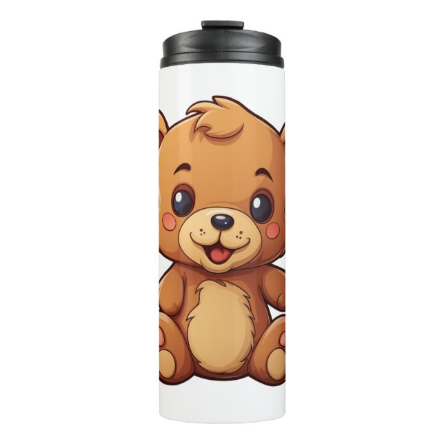 Termo ilustracion de oso personalizado (Anverso)