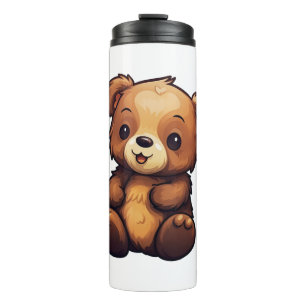Termo ilustracion de oso personalizado