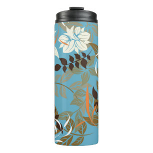 Termo Ilustracion de patrón floral: Vintage sin foco