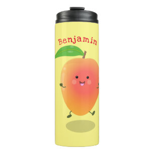 Termo Ilustracion de personalizado amarillo de mango ale