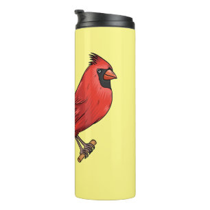Termo Ilustracion de personalizado de aves cardinales de
