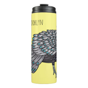 Termo Ilustracion de personalizado de aves de pavo real