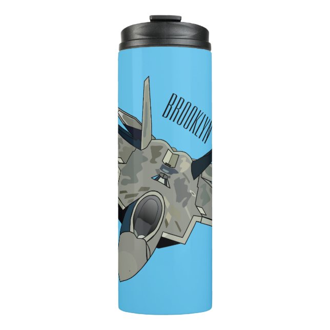 Termo Ilustracion de personalizado de aviones de combate (Anverso)