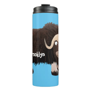Termo Ilustracion de personalizado de buey hongo