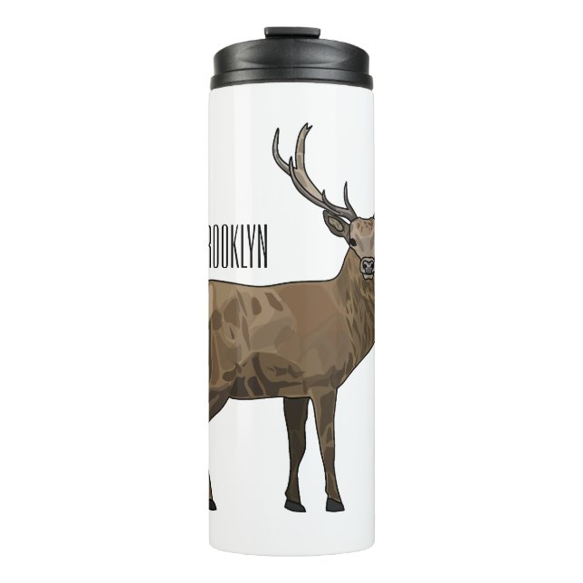 Termo Ilustracion de personalizado de ciervos (Anverso)