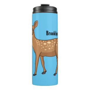 Termo Ilustracion de personalizado de ciervos manchados