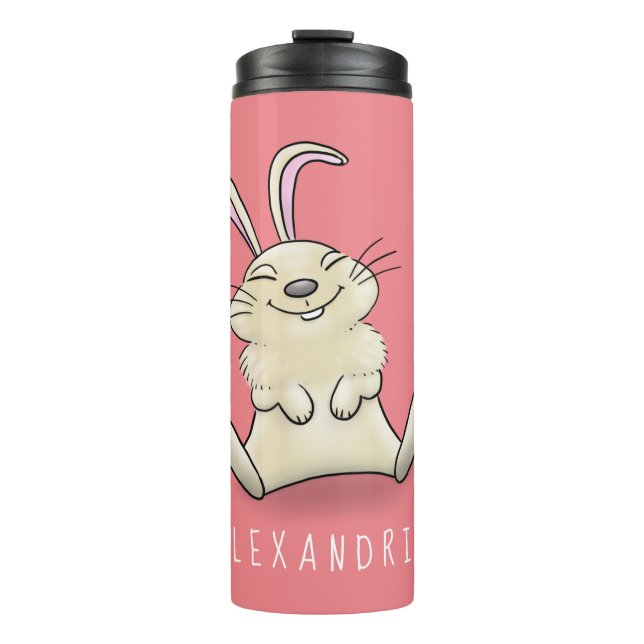 Termo Ilustracion de personalizado de conejo de conejo d (Anverso)