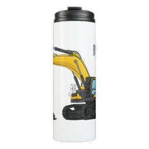 Termo Ilustracion de personalizado de excavadora de rast