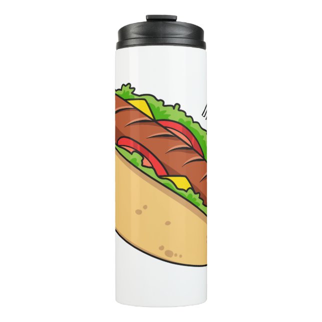 Termo Ilustracion de personalizado de hot dog (Anverso)