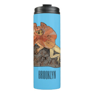 Termo Ilustracion de personalizado de lagarto de cuello