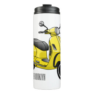 Termo Ilustracion de personalizado de motocicleta con ci