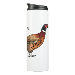 Termo Ilustracion de personalizado de pájaro de cuello a