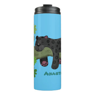 Termo Ilustracion de personalizado de pantera negra de j