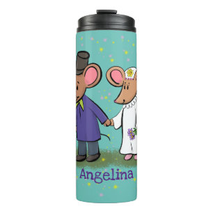 Termo Ilustracion de personalizado de pareja de ratones