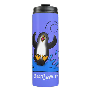 Termo Ilustracion de personalizado de pingüino puenteado