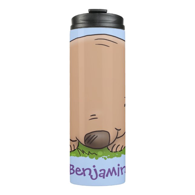 Termo Ilustracion de personalizado de wombat para bebé l (Anverso)