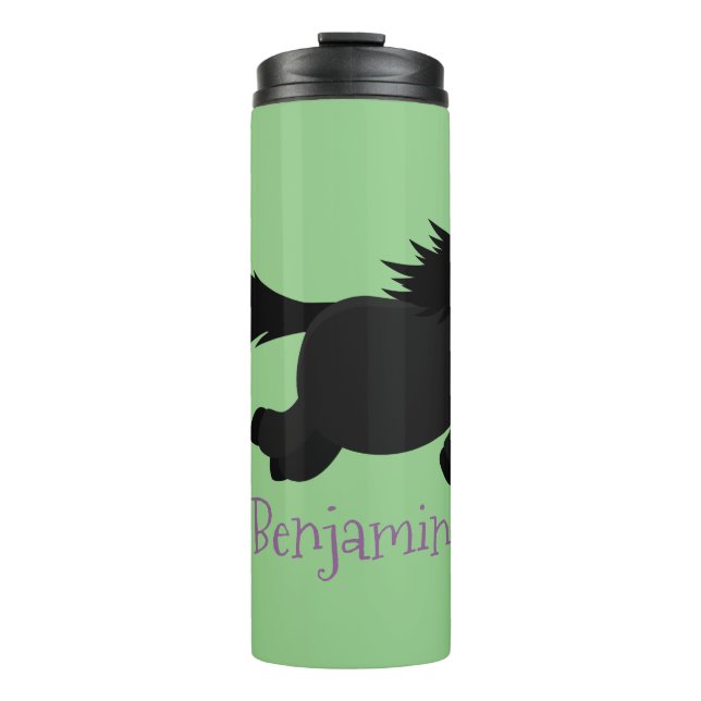 Termo Ilustracion de personalizado del pony de Shetland  (Anverso)
