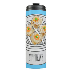Termo Ilustracion de Shumai dim sum personalizado