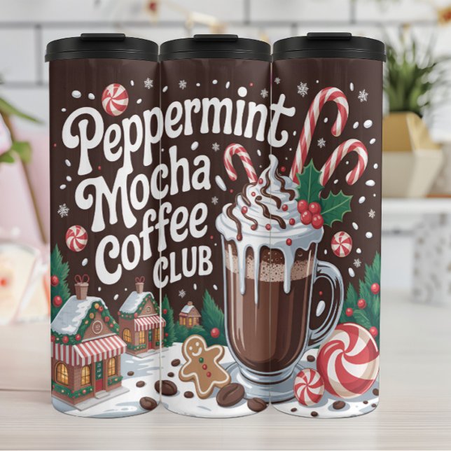 Termo Ilustracion del Club de Café Peppermint Mocha (Subido por el creador)
