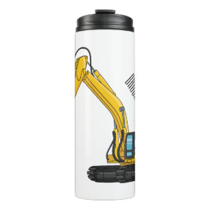 Termo Ilustracion del personalizado de la excavadora de