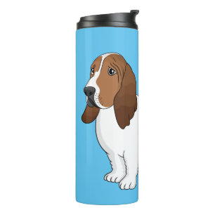 Termo Ilustracion del personalizado del perro de enlace 
