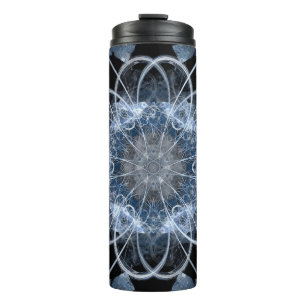Termo Ilustracion fractal por computadora de invierno az