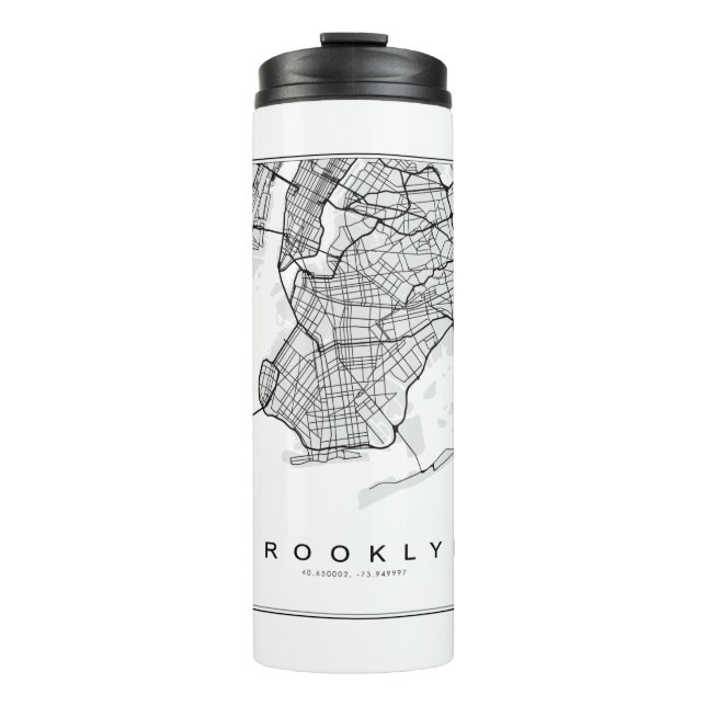 Termo Ilustracion Mapa de Brooklyn (Anverso)