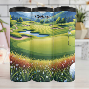 Termo Ilustracion paisajístico del Campo de Golf Whimsic