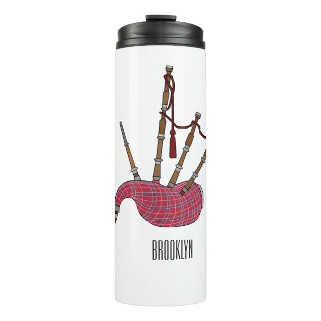 Termo Ilustracion personalizado Bagpipes (Anverso)