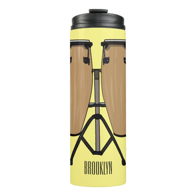 Termo Ilustracion personalizado Bongo drum (Anverso)